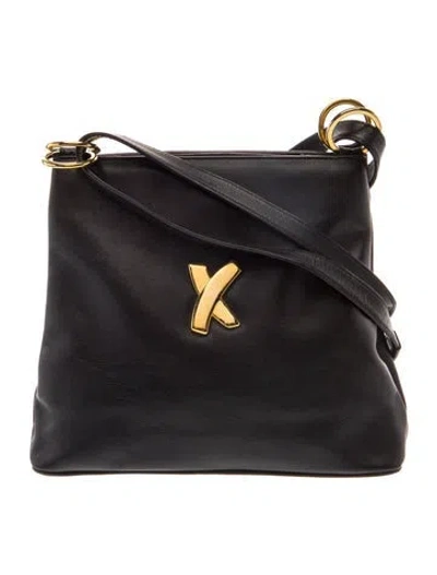 Pre-owned Paloma Picasso Leather Crossbody Bag In Black