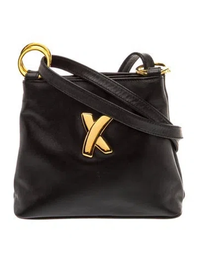 Pre-owned Paloma Picasso Leather Crossbody Bag In Black