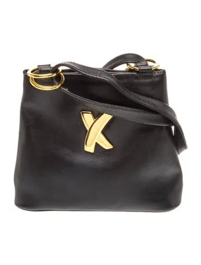 Pre-owned Paloma Picasso Leather Crossbody Bag In Black