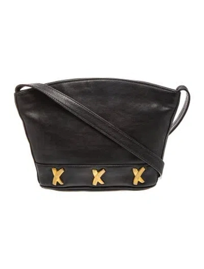 Pre-owned Paloma Picasso Leather Crossbody Bag In Black