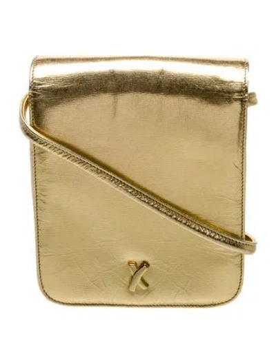 Pre-owned Paloma Picasso Leather Crossbody Bag In Gold