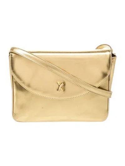 Pre-owned Paloma Picasso Leather Crossbody Bag In Gold