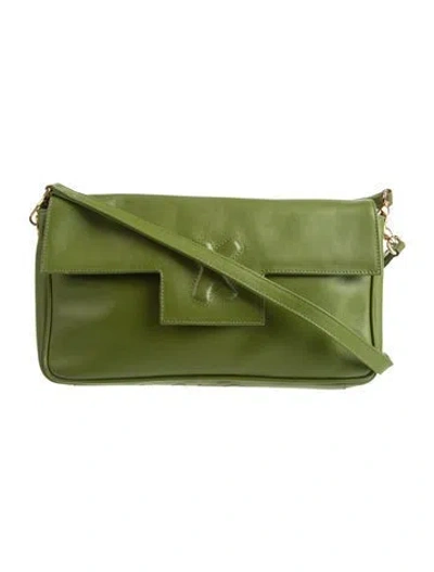 Pre-owned Paloma Picasso Leather Crossbody Bag In Green