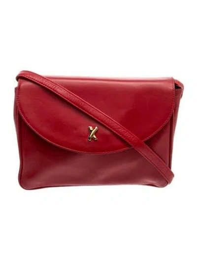 Pre-owned Paloma Picasso Leather Crossbody Bag In Red