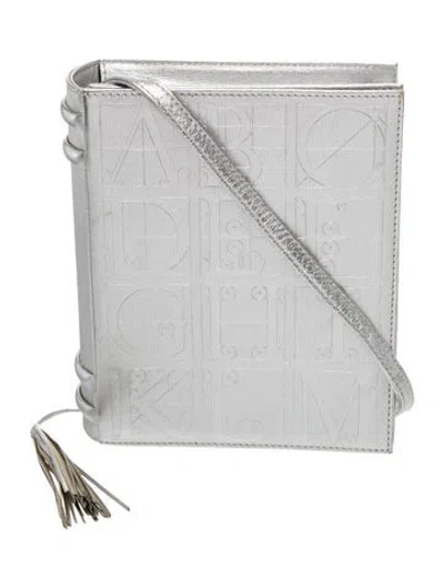 Pre-owned Paloma Picasso Leather Crossbody Bag In Silver