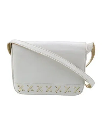 Pre-owned Paloma Picasso Leather Crossbody Bag In White