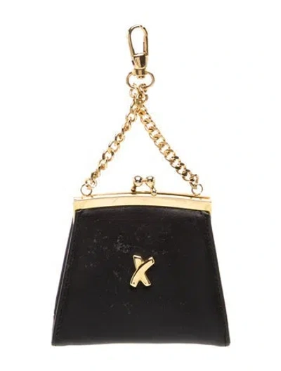Pre-owned Paloma Picasso Leather Evening Bag In Black