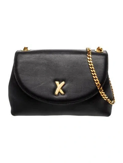 Pre-owned Paloma Picasso Leather Evening Bag In Black