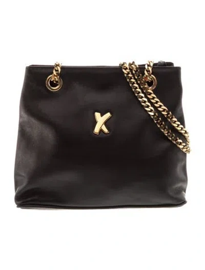 Pre-owned Paloma Picasso Leather Evening Bag In Black