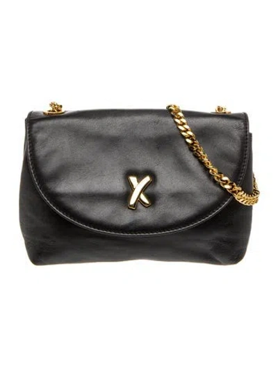 Pre-owned Paloma Picasso Leather Evening Bag In Black