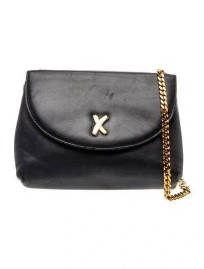 Pre-owned Paloma Picasso Leather Evening Bag In Gray