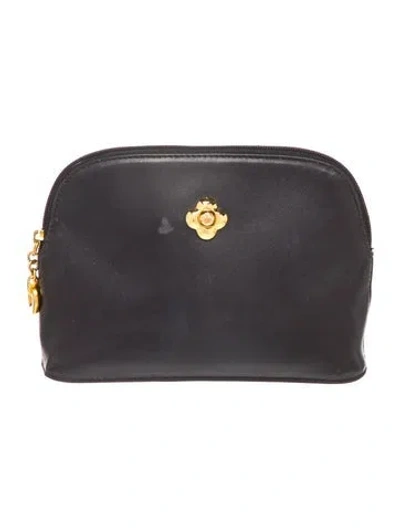 Pre-owned Paloma Picasso Leather Evening Bag In Grey