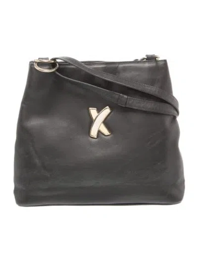 Pre-owned Paloma Picasso Leather Shoulder Bag In Black