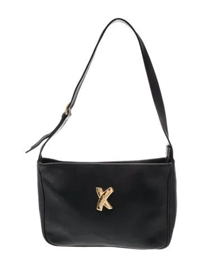 Pre-owned Paloma Picasso Leather Shoulder Bag In Black