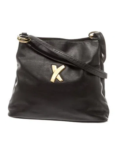 Pre-owned Paloma Picasso Leather Shoulder Bag In Black