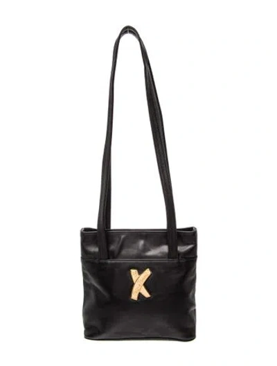 Pre-owned Paloma Picasso Leather Shoulder Bag In Black