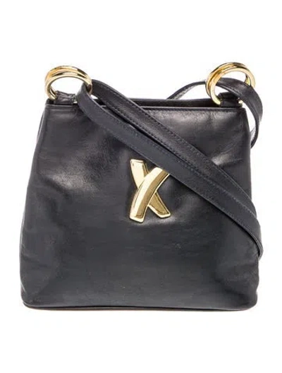 Pre-owned Paloma Picasso Leather Shoulder Bag In Black