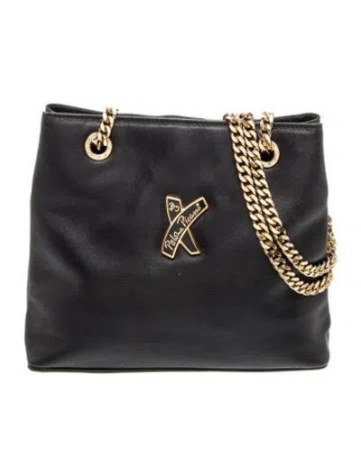 Pre-owned Paloma Picasso Leather Shoulder Bag In Black