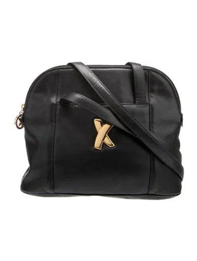 Pre-owned Paloma Picasso Leather Shoulder Bag In Black