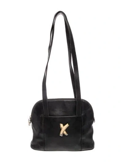 Pre-owned Paloma Picasso Leather Shoulder Bag In Black