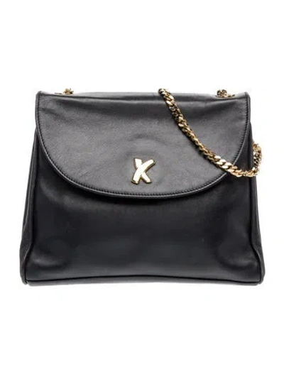 Pre-owned Paloma Picasso Leather Shoulder Bag In Black