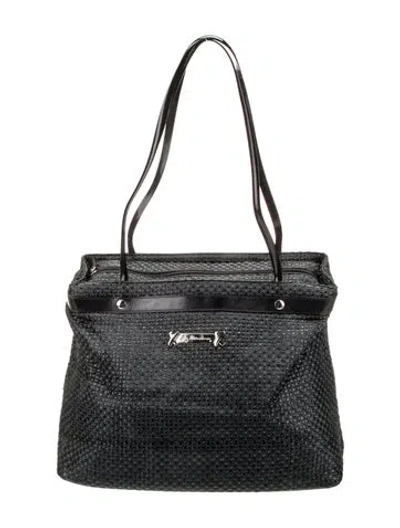 Pre-owned Paloma Picasso Leather Shoulder Bag In Black