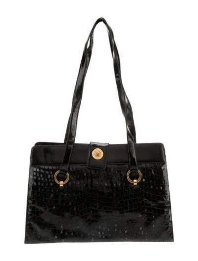 Pre-owned Paloma Picasso Leather Shoulder Bag In Black