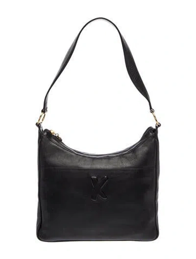 Pre-owned Paloma Picasso Leather Shoulder Bag In Black