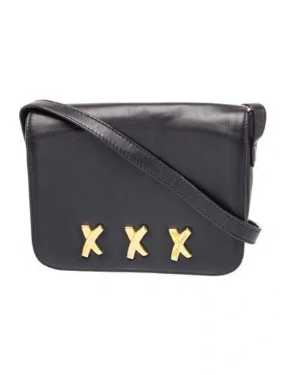 Pre-owned Paloma Picasso Leather Shoulder Bag In Black