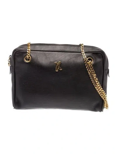 Pre-owned Paloma Picasso Leather Shoulder Bag In Black