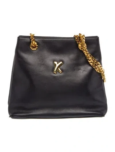 Pre-owned Paloma Picasso Leather Shoulder Bag In Black