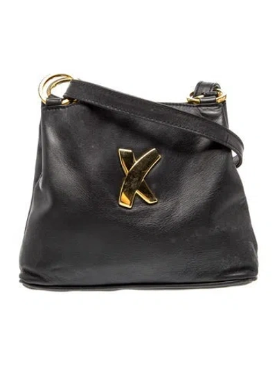 Pre-owned Paloma Picasso Leather Shoulder Bag In Black