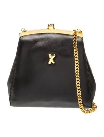 Pre-owned Paloma Picasso Leather Shoulder Bag In Black