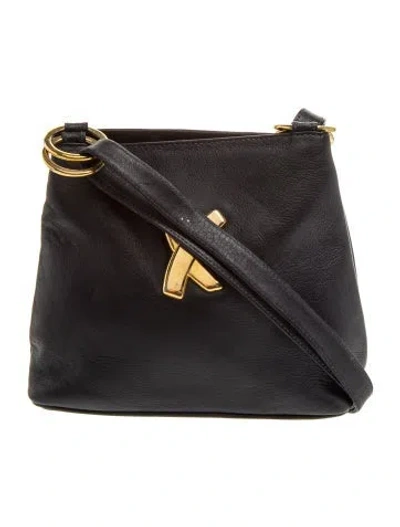 Pre-owned Paloma Picasso Leather Shoulder Bag In Black