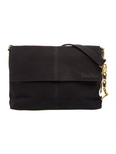 Pre-owned Paloma Picasso Leather Shoulder Bag In Black