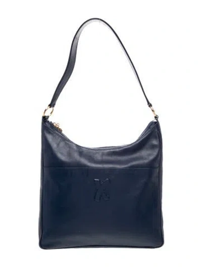 Pre-owned Paloma Picasso Leather Shoulder Bag In Blue