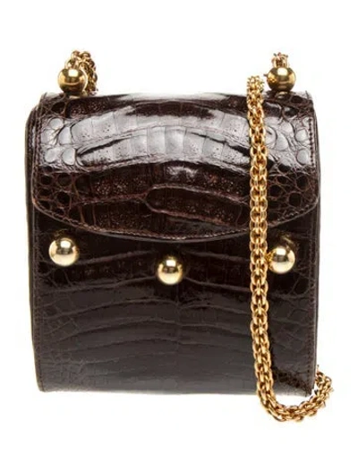 Pre-owned Paloma Picasso Leather Shoulder Bag In Brown