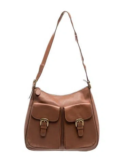 Pre-owned Paloma Picasso Leather Shoulder Bag In Brown
