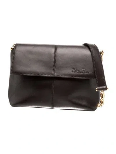 Pre-owned Paloma Picasso Leather Shoulder Bag In Gray