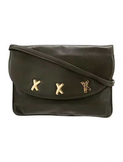 Pre-owned Paloma Picasso Leather Shoulder Bag In Gray