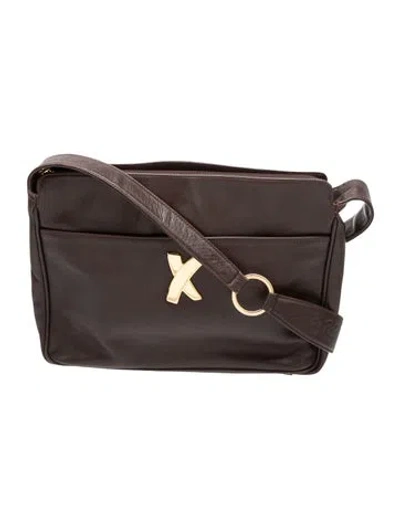 Pre-owned Paloma Picasso Leather Shoulder Bag In Gray