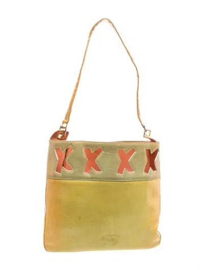 Pre-owned Paloma Picasso Leather Shoulder Bag In Green