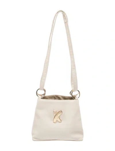 Pre-owned Paloma Picasso Leather Shoulder Bag In Neutral