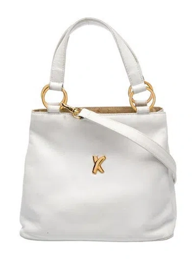 Pre-owned Paloma Picasso Leather Shoulder Bag In White