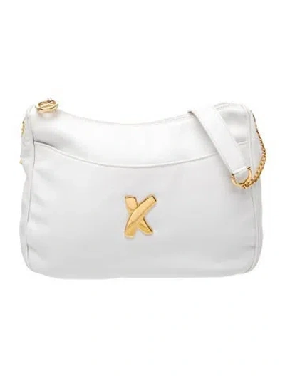 Pre-owned Paloma Picasso Leather Shoulder Bag In White