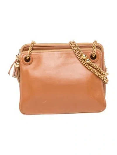 Pre-owned Paloma Picasso Leather Top Handle Bag In Brown