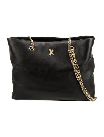 Pre-owned Paloma Picasso Leather Tote In Black