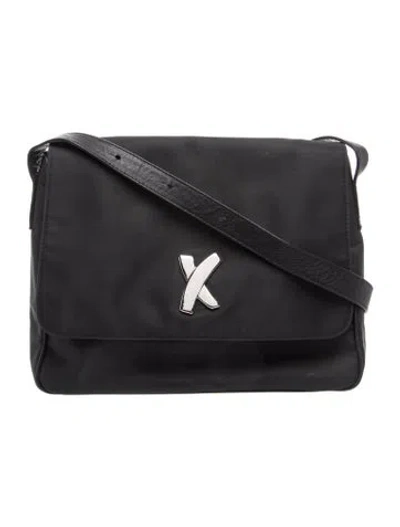 Pre-owned Paloma Picasso Nylon Crossbody Bag In Black