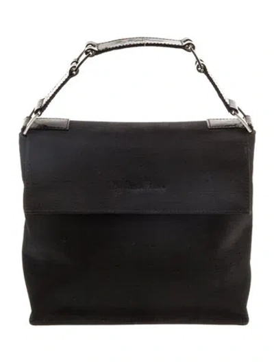 Pre-owned Paloma Picasso Nylon Top Handle Bag In Black
