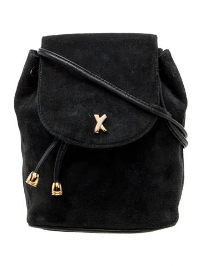Pre-owned Paloma Picasso Suede Backpack In Black